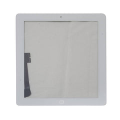 iPad 4 Replacement Screen With Digitizer (with Adhesive + Home Button + Return Small Plate) - White